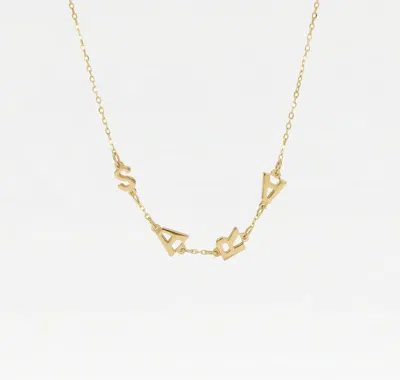 Temptic The Vertical Name Necklace