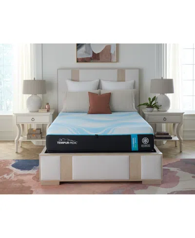Tempur-pedic Luxebreeze 13" Medium Hybrid Cooling Mattress Set- Twin Xl In Transparent