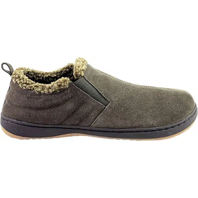 Tempur-pedic Men's Warrick Suede Slippers In Charcoal In Brown