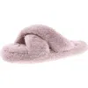 Tempur-pedic Sloann Womens Faux Fur Comfy Slide Slippers In Neutral