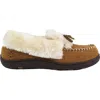 Tempur-pedic Women's Laurin Suede Moccasin Slipper In Hashbrown In Brown