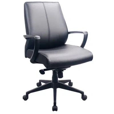 Tempur-pedic Executive Mid Back Chair In Black