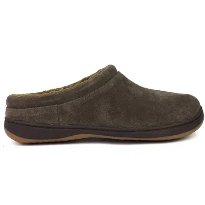 Tempur-pedic Men's Arlow Suede Slipper In Charcoal In Pink