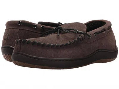Tempur-pedic Men's Therman Moccasin Slipper - Wide In Chocolate In Brown