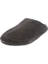 TEMPUR-PEDIC SHILOH MENS LEATHER FAUX FUR LOAFER SLIPPERS