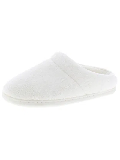 Tempur-pedic Windsock Womens Terry Cloth Slip On Mule Slippers In White