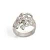 Ten Antennas Men's Silver Unisex Melting Monster Ring