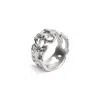 Ten Antennas Men's Unisex Silver Monster Ring With Holes