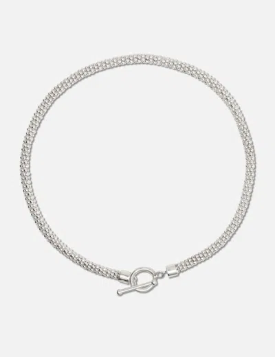 Ten Antennas Spaghetti Necklace In Silver