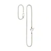 Ten Antennas Women's Nbsst04 // Modular Set Of Toggle Clasp Silver Necklace & Bracelet