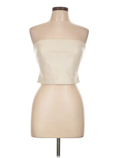 Pre-owned Ten By Babaton Sleeveless Blouse In White