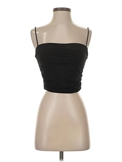 Pre-owned Ten By Babaton Sleeveless Top Black Strapless Neckline Tops