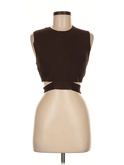 Pre-owned Ten By Babaton Sleeveless Top Brown Keyhole Neckline Tops