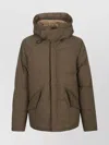 Ten C Olive Green Artic Solid Parka In Green
