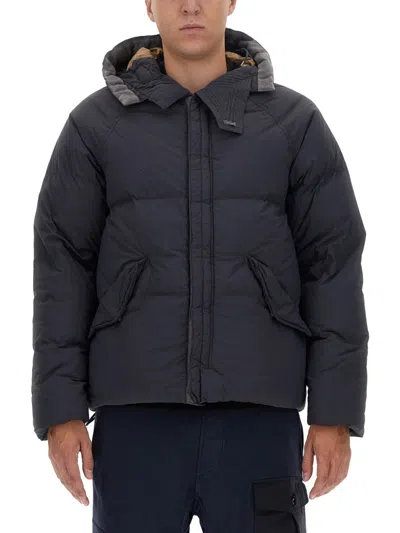 Ten C Arctic Hooded Down Jacket In Grey