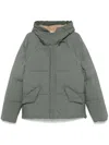 Ten C Man Puffer Slate Blue Size 42 Polyamide In Green
