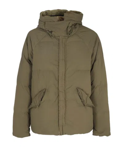 Ten C Artic Down Parka Jacket In Green
