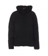 Ten C Drawstring Hooded Padded Quilted Sleeveless Coat In Black