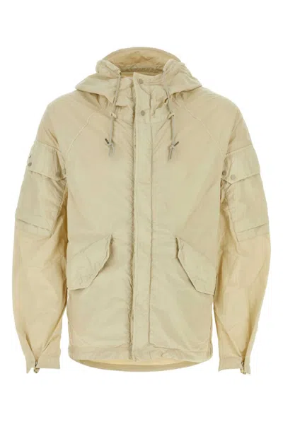 Ten C Beige Nylon Windbreaker Jacket
