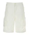 Ten C Bermuda Shorts Nylon Belt Loops In White