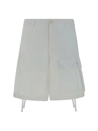 Ten C Shorts In Bianco Neve