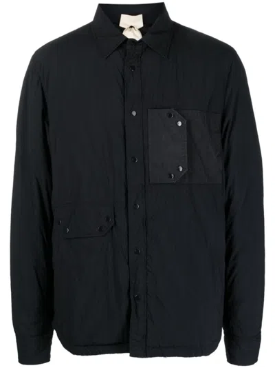TEN C BLACK BLACK MID LAYER JACKET