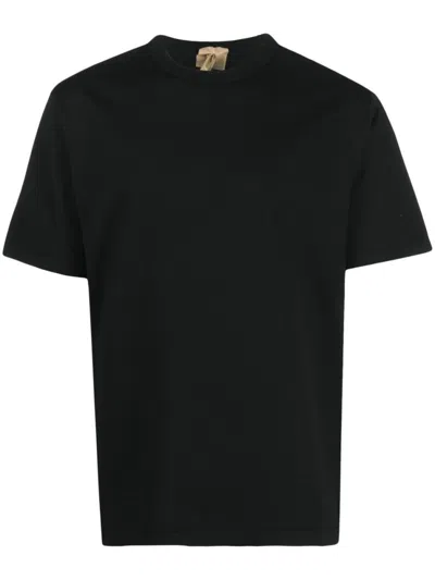 TEN C BLACK CLASSIC SIDE PRINT PATCH T-SHIRT