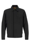 Ten C Black Nylon Blend Bonded Shirt In 999
