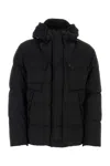 TEN C BLACK NYLON GRAYS DOWN JACKET