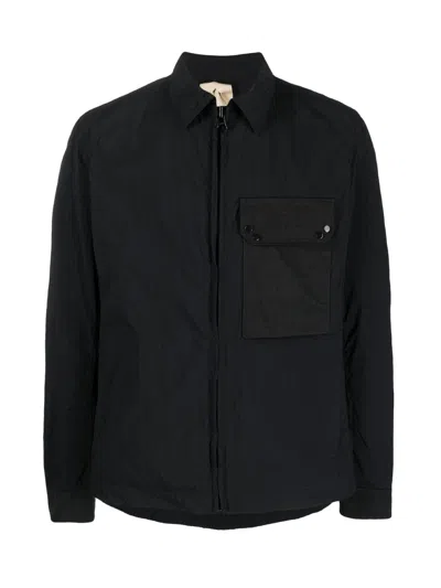 Ten C Zip-up Shirt Jacket In Black