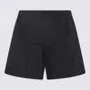 Ten C Black Stretch Shorts In Black