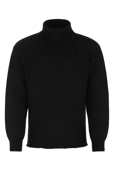 TEN C MEN BLACK WOOL BLEND SWEATER, S LUXURY SWEATERS & KNITWEAR FOR MEN DARVEYS