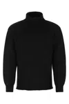 Ten C Black Wool Blend Sweater In 999