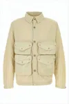 Ten C Boxy Cropped Jacket With Classic Collar In Neutral