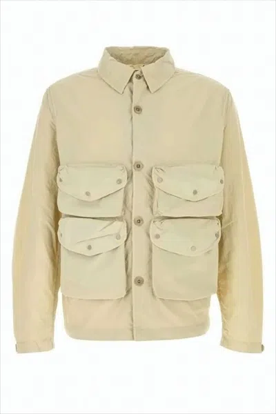 Ten C Boxy Cropped Jacket With Classic Collar In Neutral