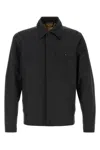 Ten C Black Nylon Blend Bonded Shirt