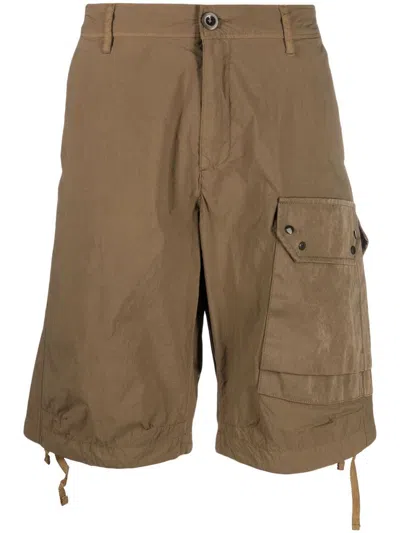 Ten C Military Green Shorts In Brown