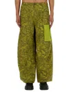 Ten C Awake Ny Cargo Pants With Wide Leg In Green
