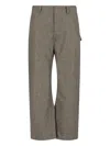 Ten C Straight Trousers With Belt Loops And Pockets In Green