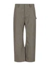 Ten C Straight Trousers With Belt Loops And Pockets In Green