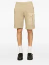 Ten C Bermuda Shorts With Elastic Waistband In Neutral