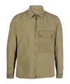 Ten C Chest Pocket Zipped Jacket In Brown
