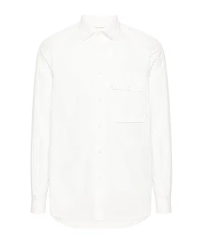 Ten C Classic-collar Poplin Shirt In White