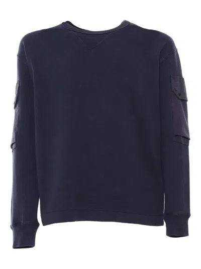 Ten C Blue Sweatshirt With Pockets