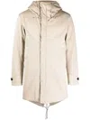 Ten C Core Quilted Duck-down Parka In 中性色