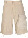 Ten C Cotton Bermuda Shorts In 903 Beige
