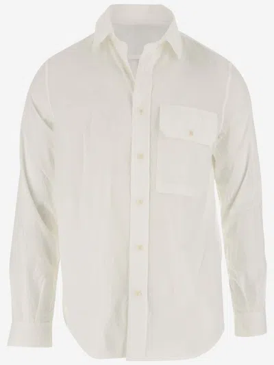 Ten C Cotton Blend Shirt In White