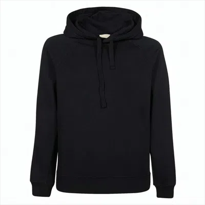 Ten C Cotton Hoodie With Distinctive Logo Patch In Black