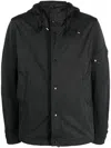 Ten C Combo Bonded Anorak Jacket In Black