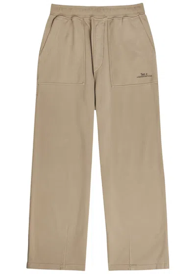 Ten C Cotton Sweatpants In Brown